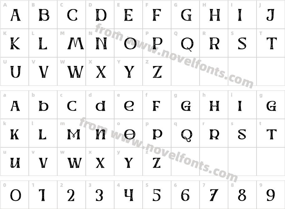 Werd Display One TextureCharacter Map