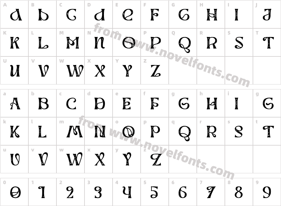 Werd Display Two TextureCharacter Map