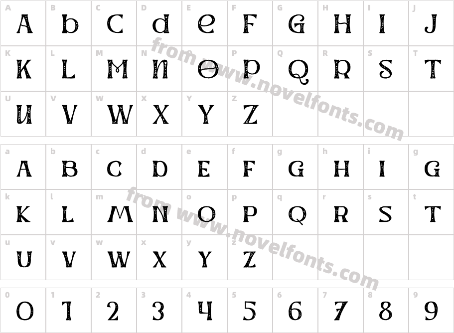 Werd TextureCharacter Map
