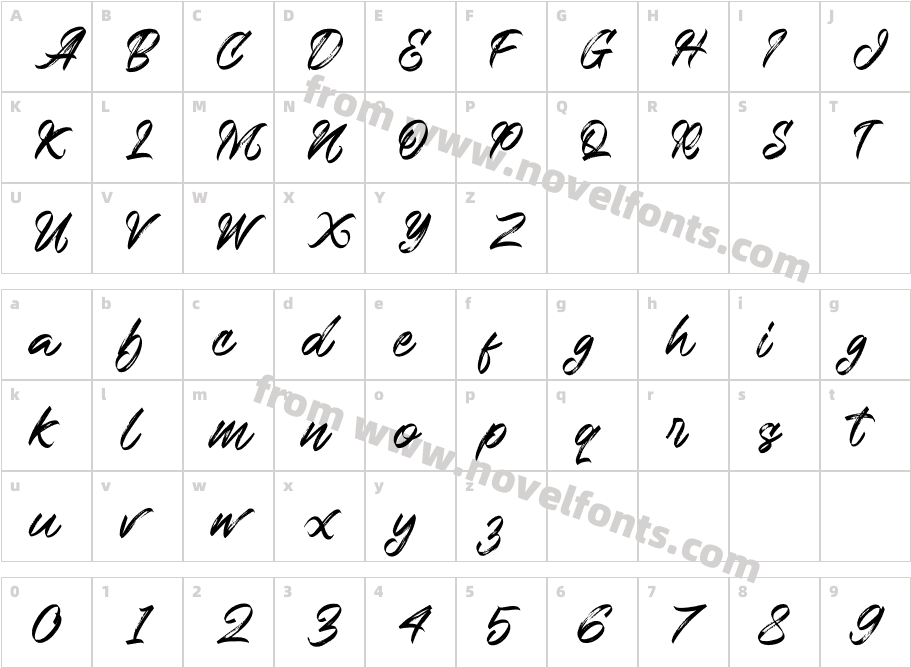 Western Regular(1)Character Map
