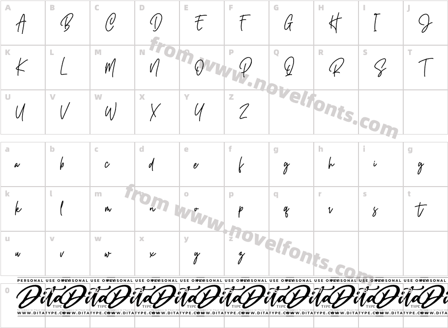 Whiles Personal UseCharacter Map