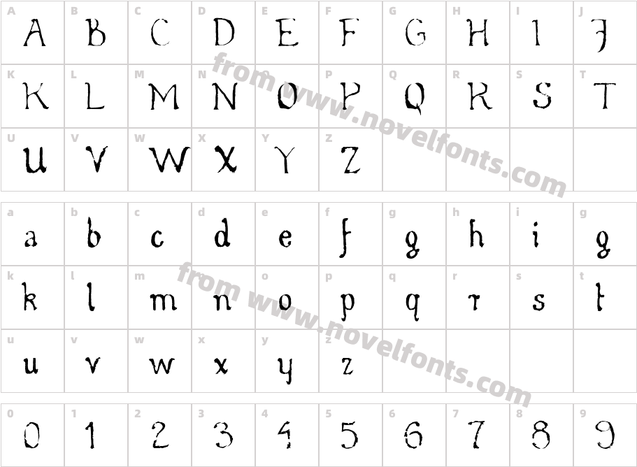 Whirly WoodCharacter Map