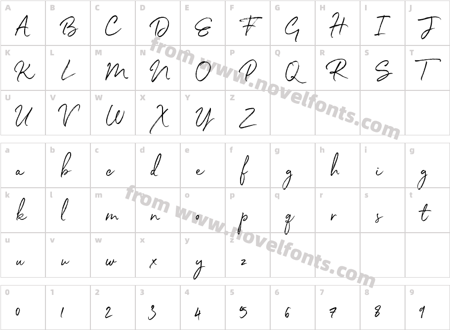 White Oleander Compact Alt1Character Map