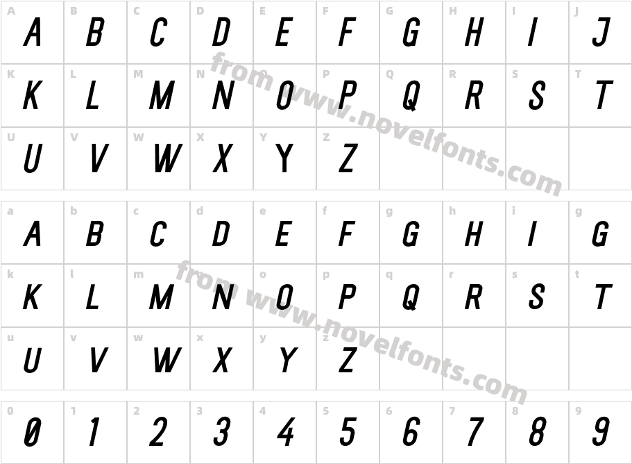 Whoops Bold ItalicCharacter Map