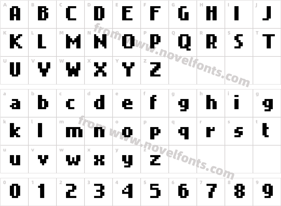 Nokia Cellphone FC SmallCharacter Map