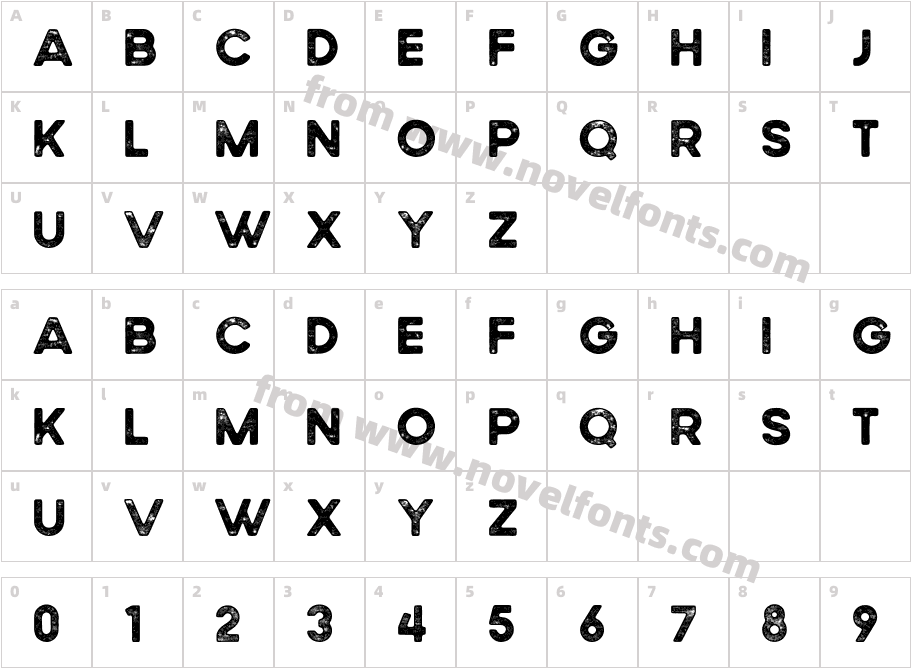 Wildborn HalftoneCharacter Map