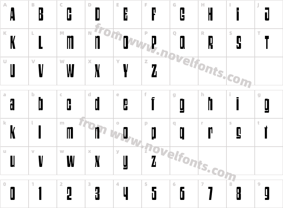 Willowdare RegularCharacter Map
