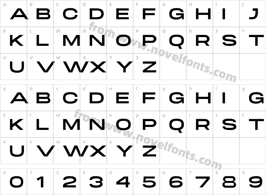 Winong Extended RegularCharacter Map