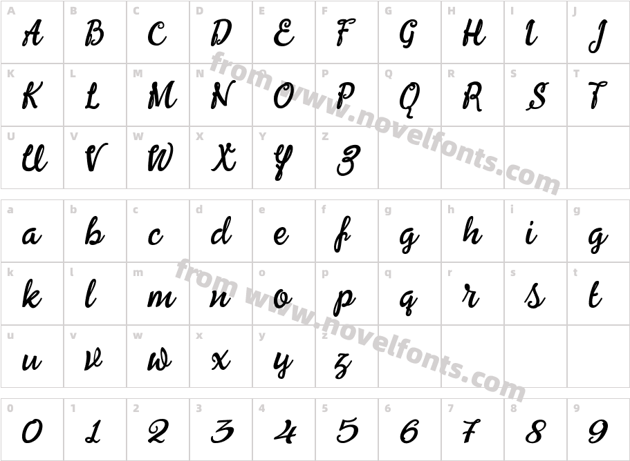 WinstoneCharacter Map