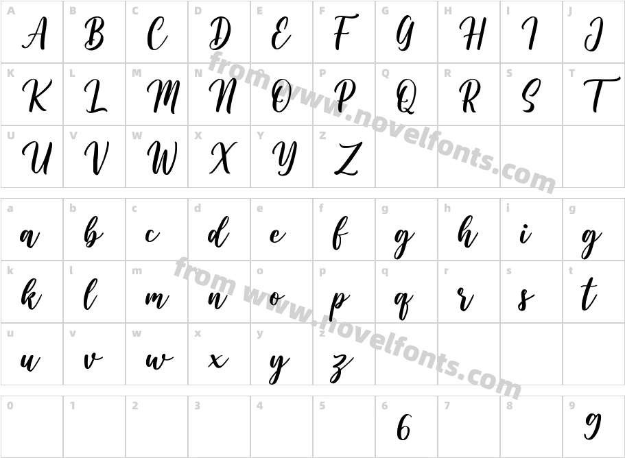 Wishper ScriptCharacter Map
