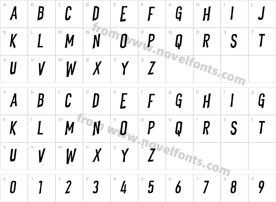 Witches Skeletons ObliqueCharacter Map