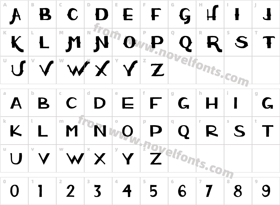 WolderCharacter Map