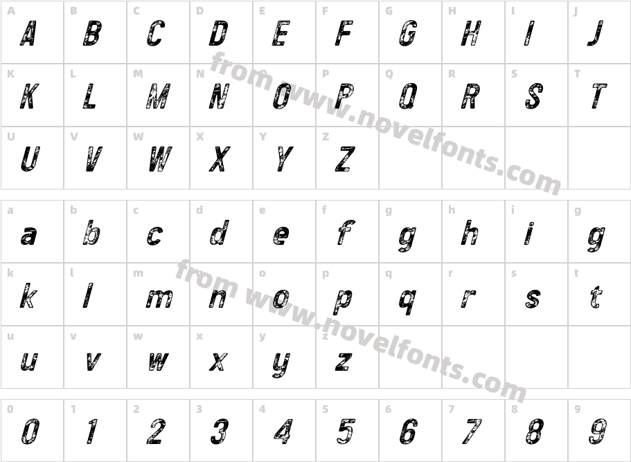 Wolfers-Stamp#2SlantCharacter Map