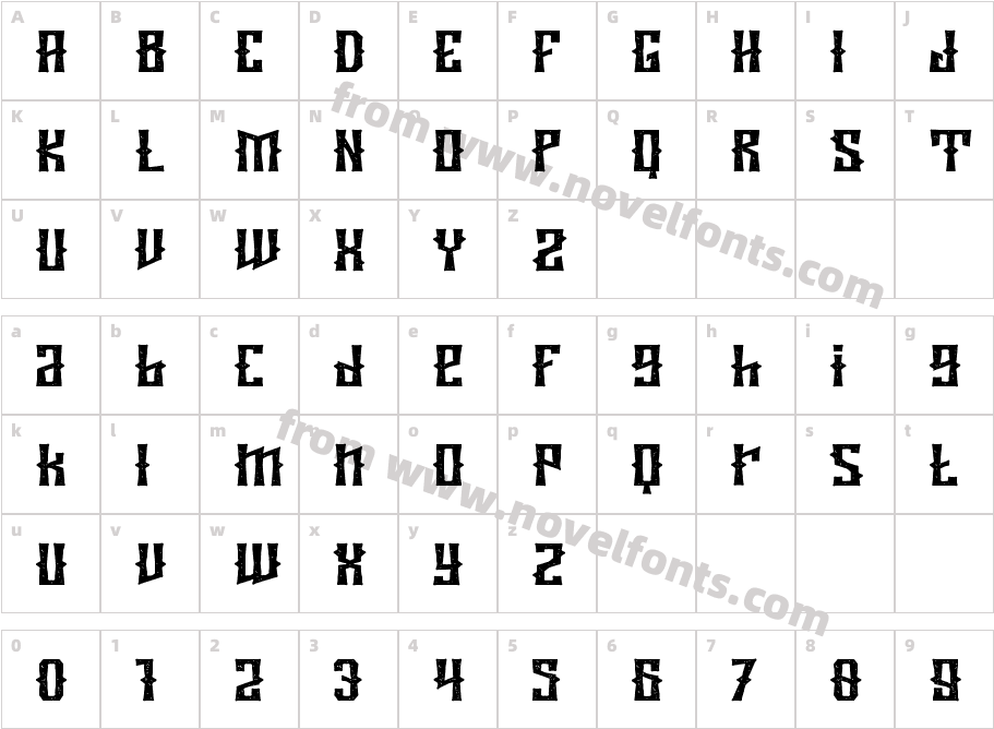 Wooden Bridge TextureCharacter Map