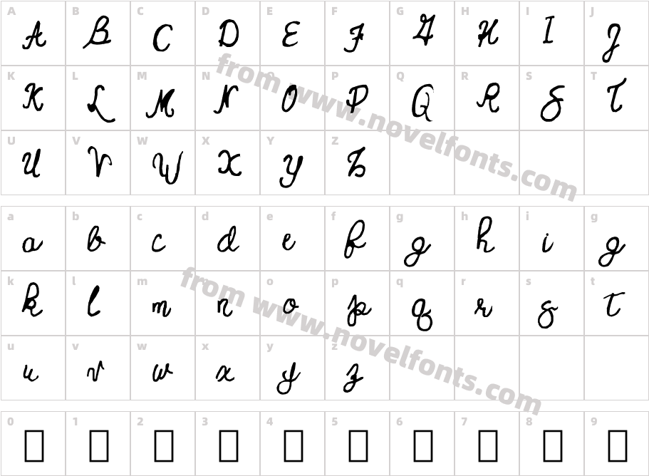 Woozy Wobble Demo RegularCharacter Map