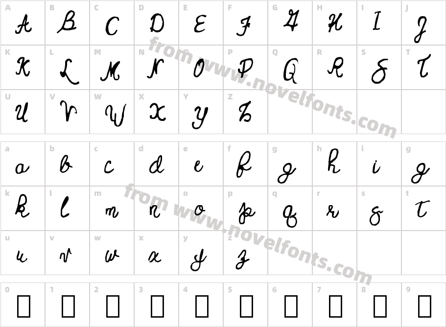 Woozy Wobble Demo RegularCharacter Map