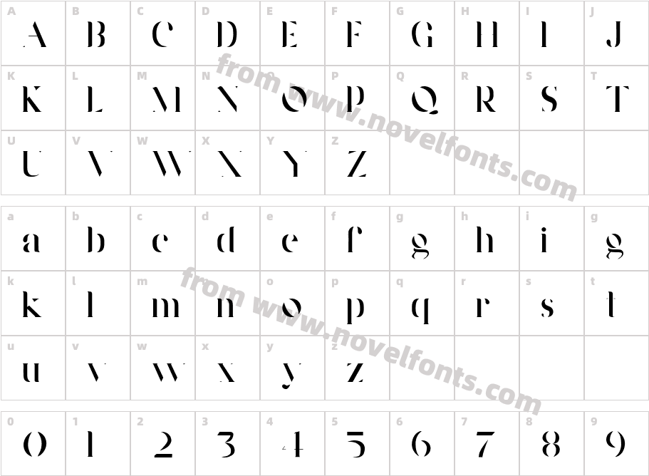 WordanCharacter Map