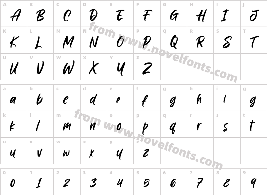 Wyattiky RegularCharacter Map