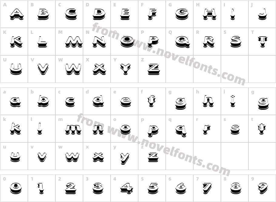 Xtrusion BRKCharacter Map