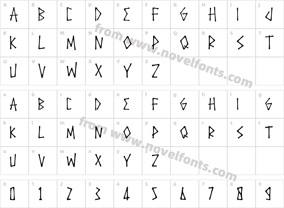 Yamer ZanilyCharacter Map