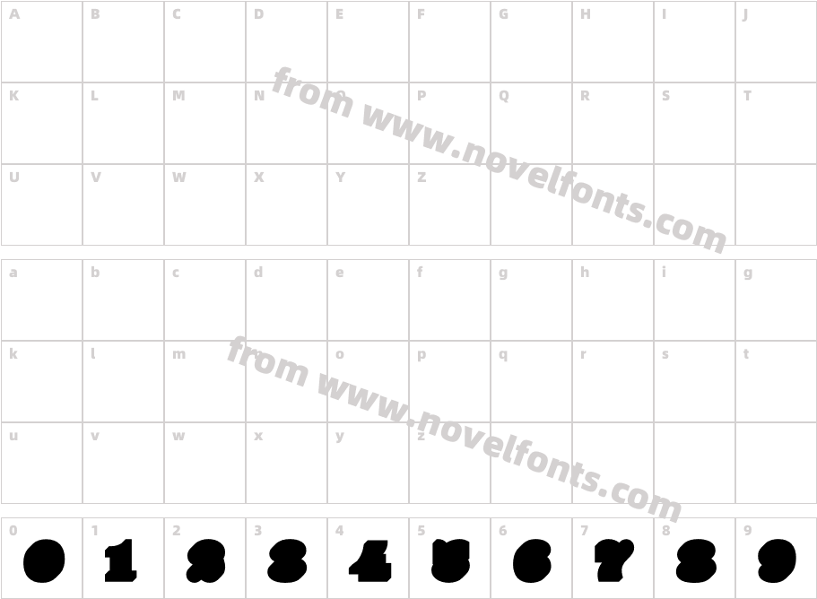 Yellow Numbers Reg3DCharacter Map