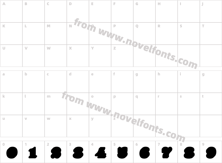 Yellow Numbers Soft3DCharacter Map