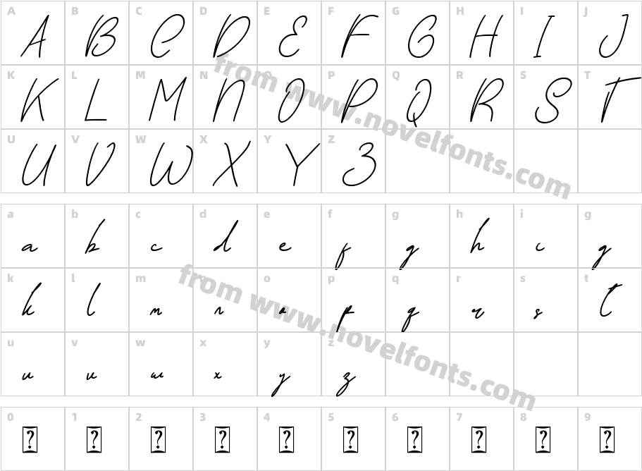 Yogyakarta Paradise Italic ItalicCharacter Map