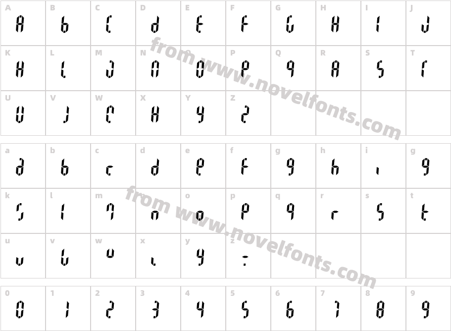 Yourname D7 Linear EighthCharacter Map
