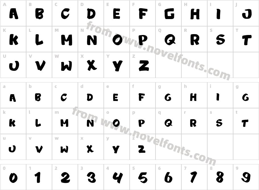 ZOMBYECharacter Map