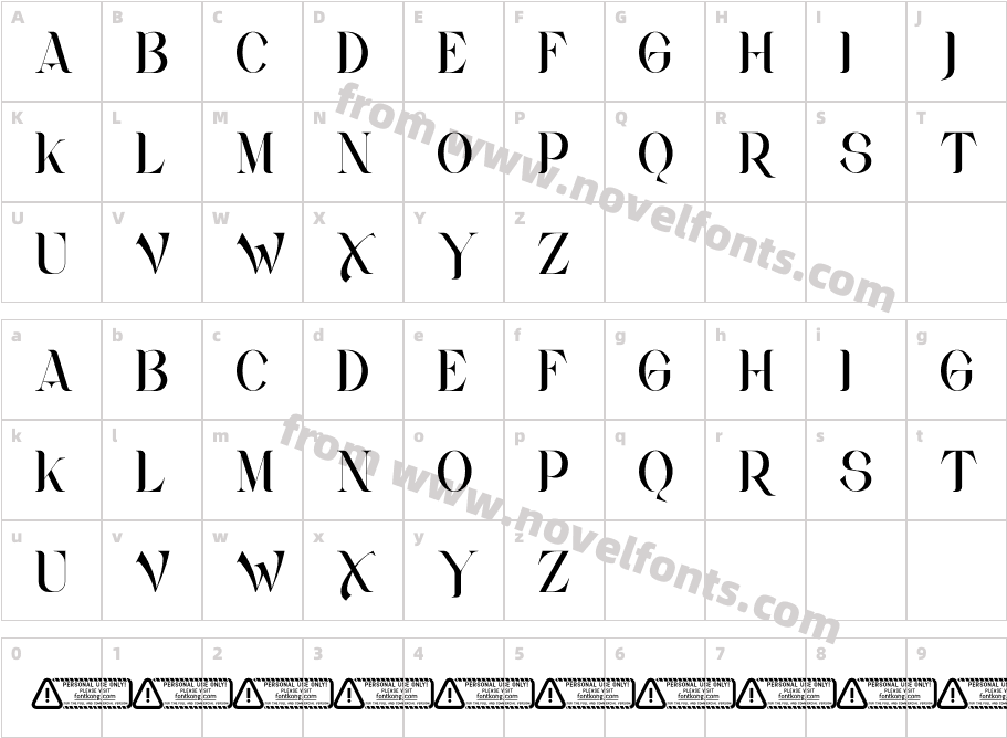 Zasque PERSONAL USE ONLY!Character Map