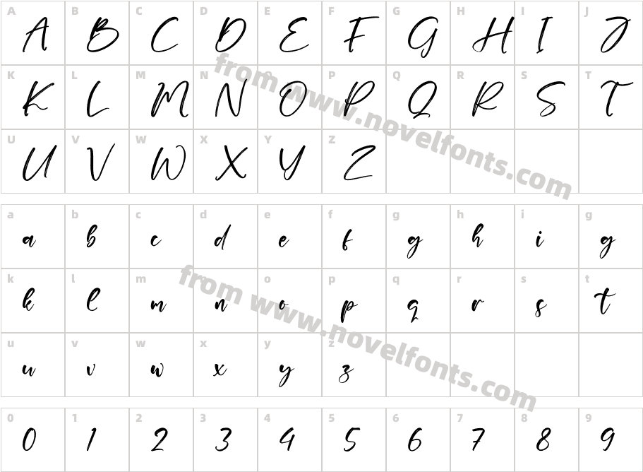 ZenittashCharacter Map