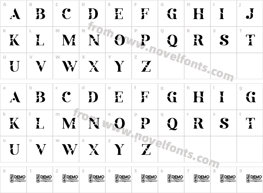 Zilap Romance Personal UseCharacter Map