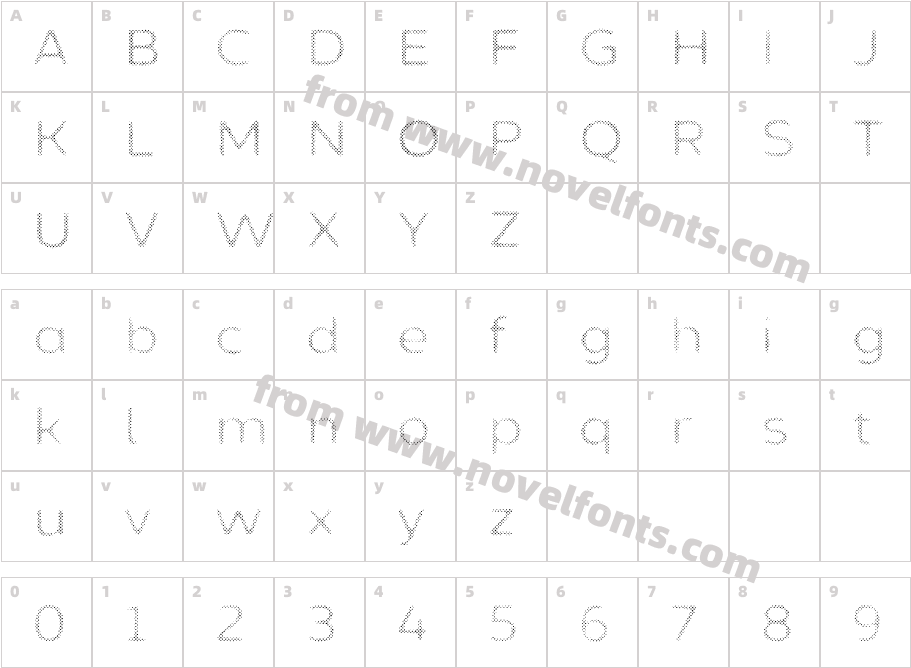 Zing Sans Rust Semibold Trial F Ill Halftone ACharacter Map
