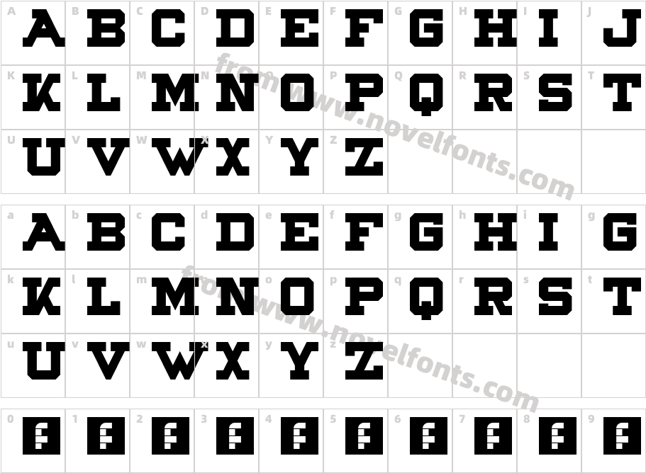 NorthpointCharacter Map