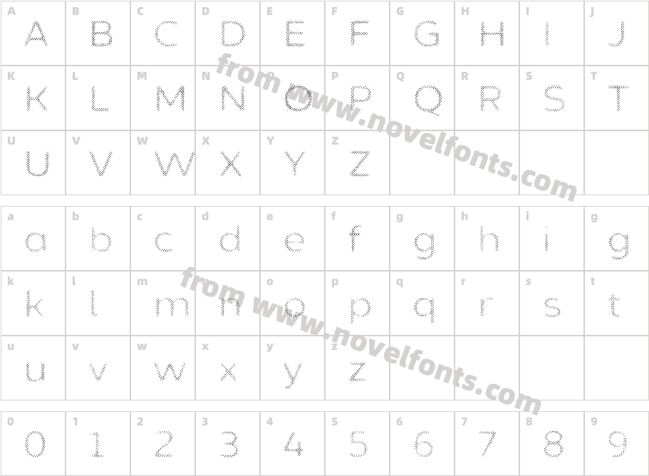 Zing Sans Rust Semibold Trial F Ill Halftone ACharacter Map