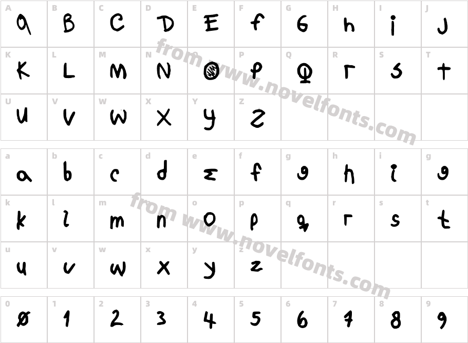 NorthsideNBPCharacter Map