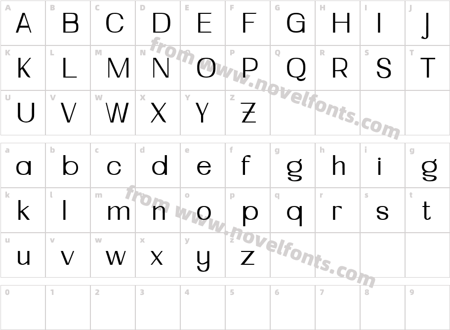 ZorniteDEMO RegularCharacter Map