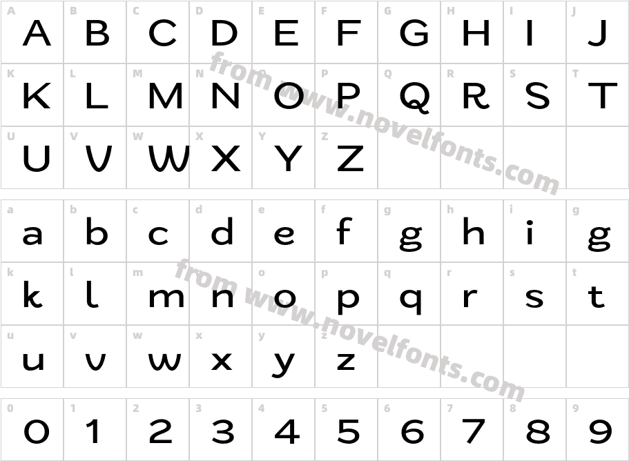 Zt Nezto MediumCharacter Map