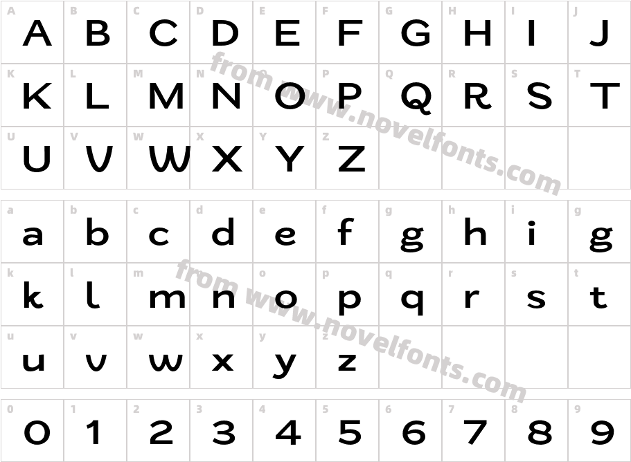 Zt Nezto SemiboldCharacter Map
