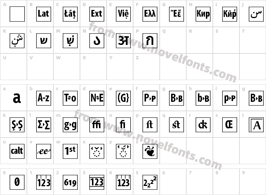 b Box Icons RegularCharacter Map