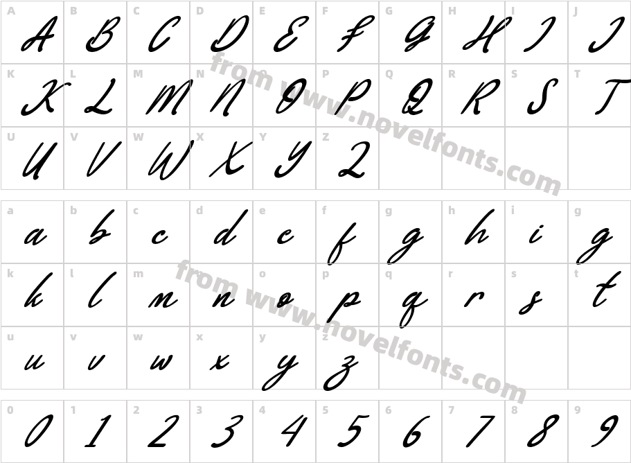 bialletta ItalicCharacter Map