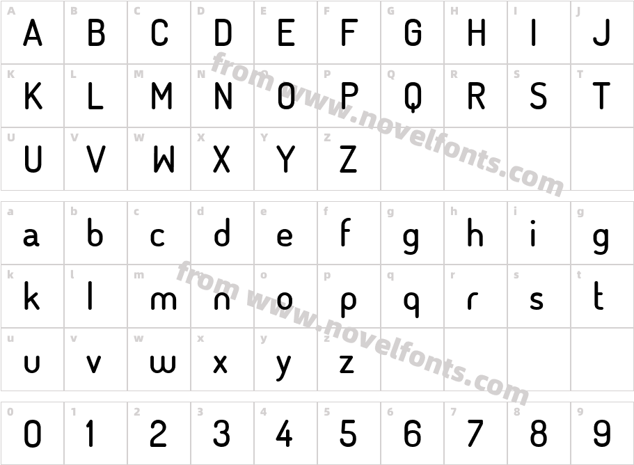 cactus MediumCharacter Map