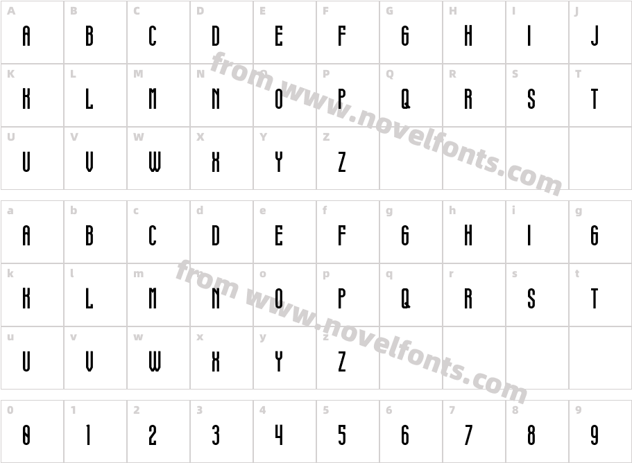 condimentum condensedCharacter Map
