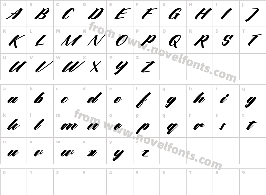 de haflaCharacter Map