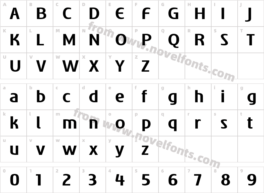 e Spectrum BoldCharacter Map