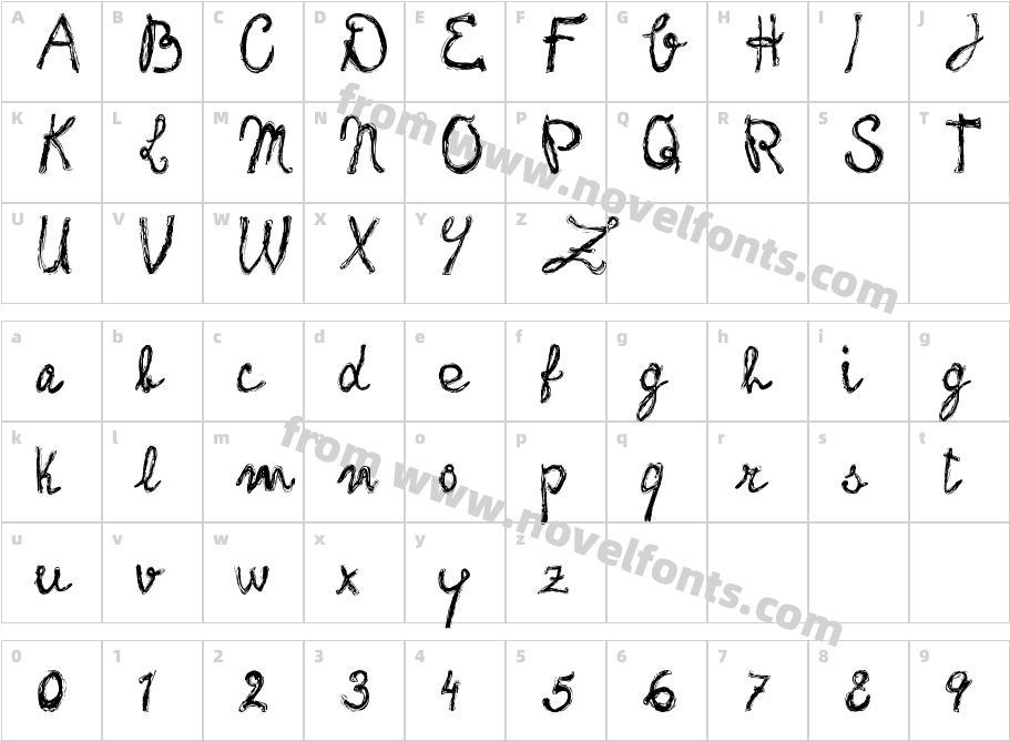frank handwriting_free versionCharacter Map