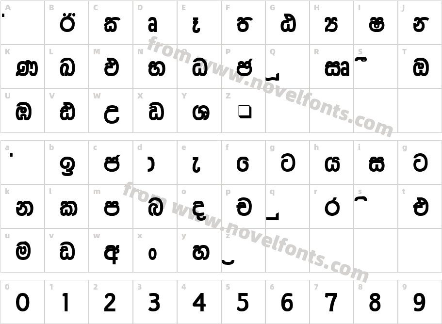 fs-araliyaCharacter Map