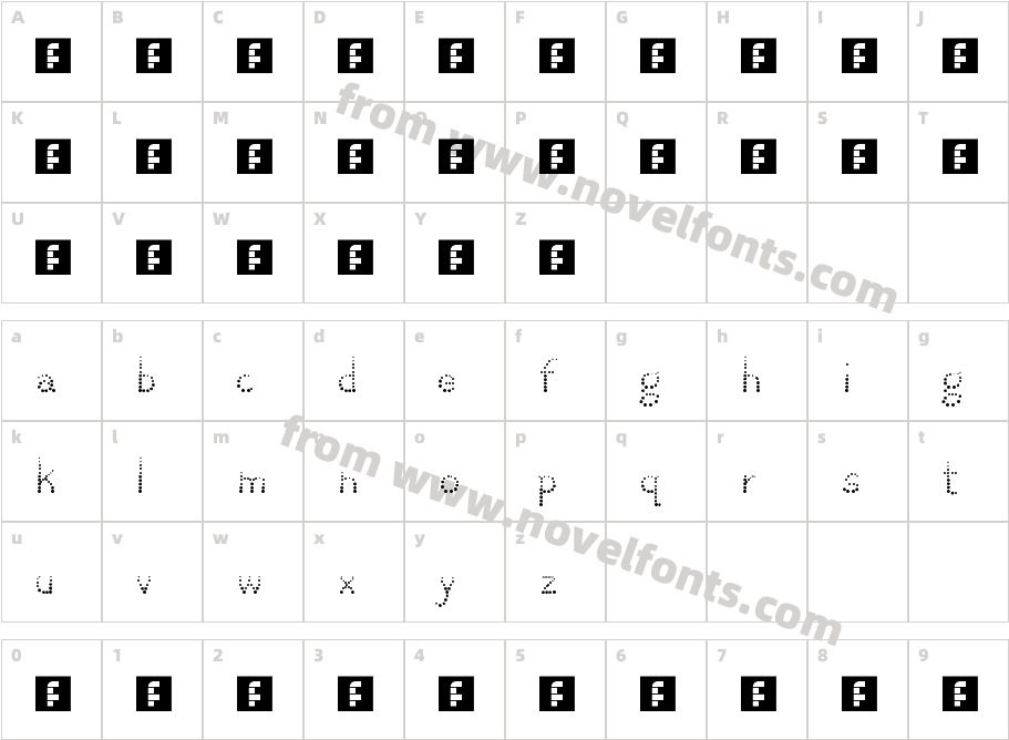 giraf light RegularCharacter Map