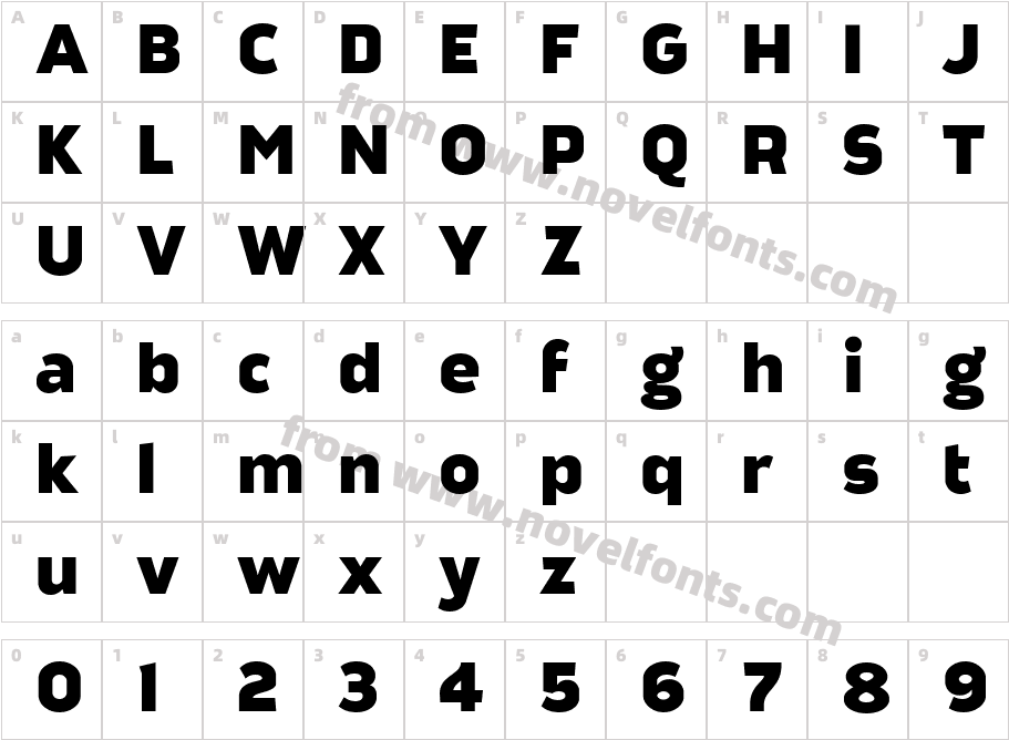 i Ciel Good News Sans Black ExtendedCharacter Map