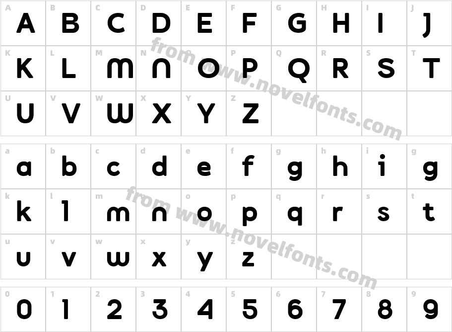 magison RegularCharacter Map